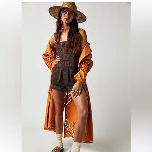 FREE PEOPLE ZIGGY OVERALL SHORTS